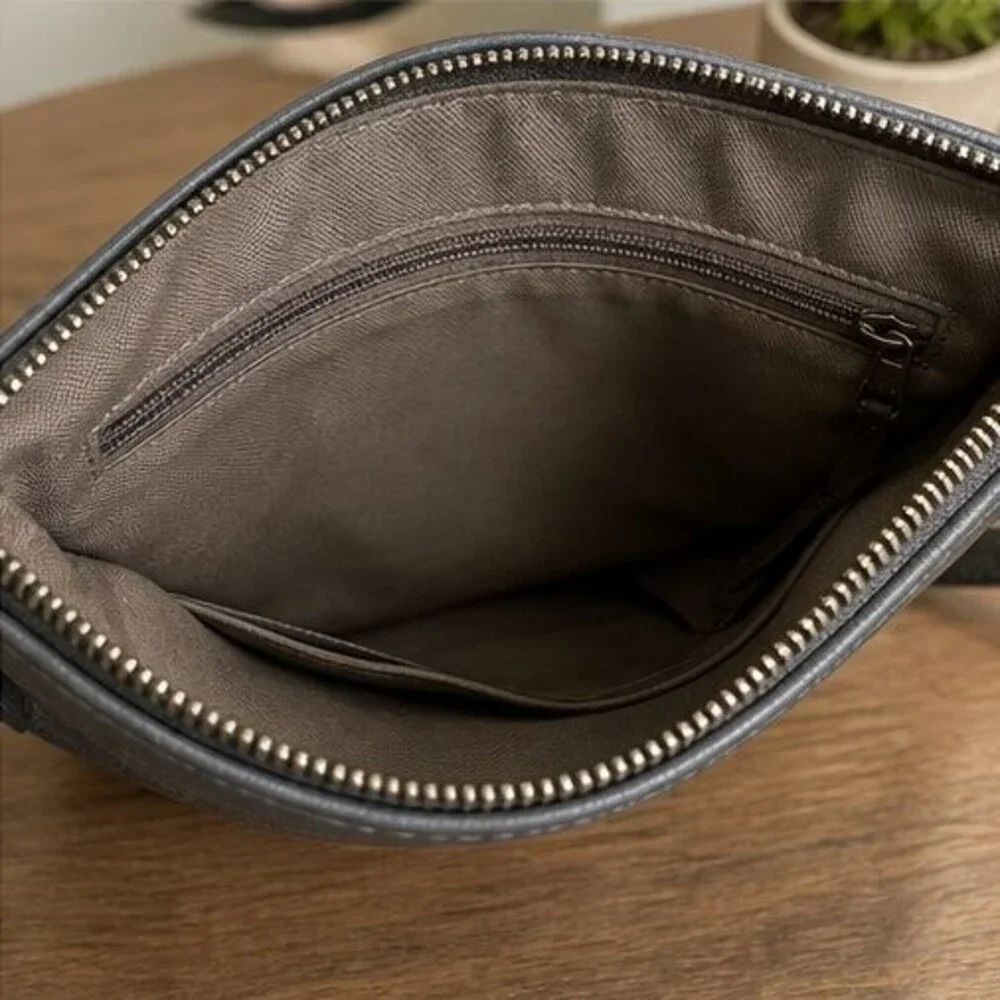 Stone Canvas Crossbody Bag
